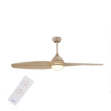 Wholesale natural style newest decorative 2 blade ceiling fan with light