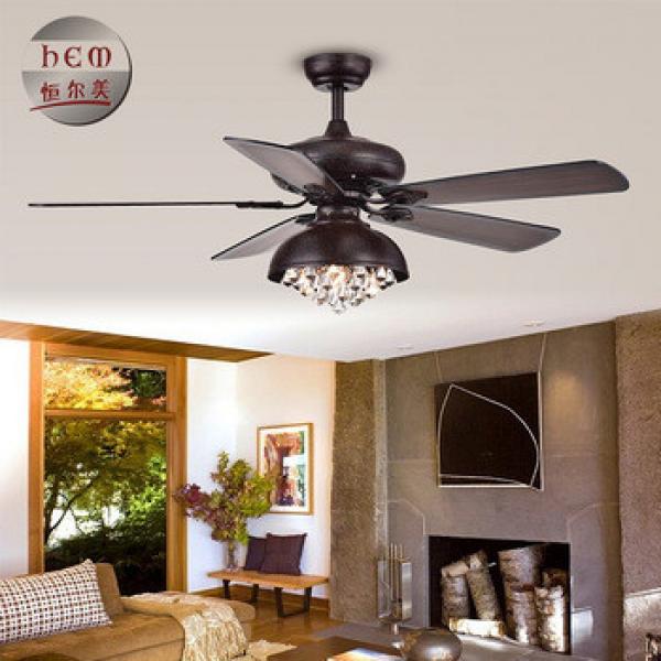 Modern Big Black Crystal Fancy Ac Antique Ceiling Fan Decorative Ceiling Fan With Light And Remote