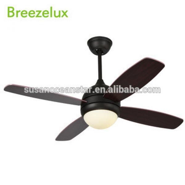 Remote control coffee blades 48 inch home decorative ceiling fan with light
