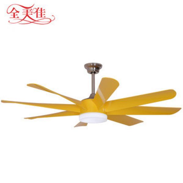 New design modern fast speed 8 blade remote control ceiling fan with light
