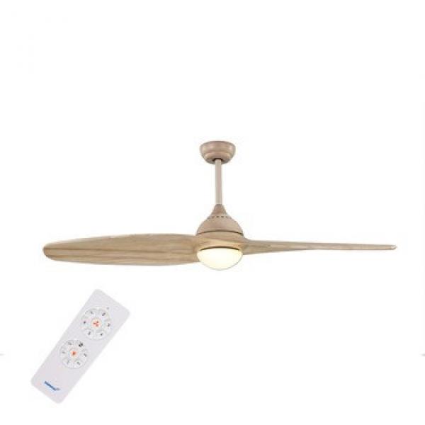 Wholesale natural style newest decorative 2 blade ceiling fan with light