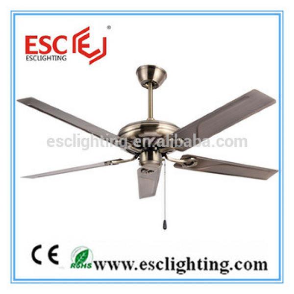 Modern 3 speed wooden ceiling fan with five blades