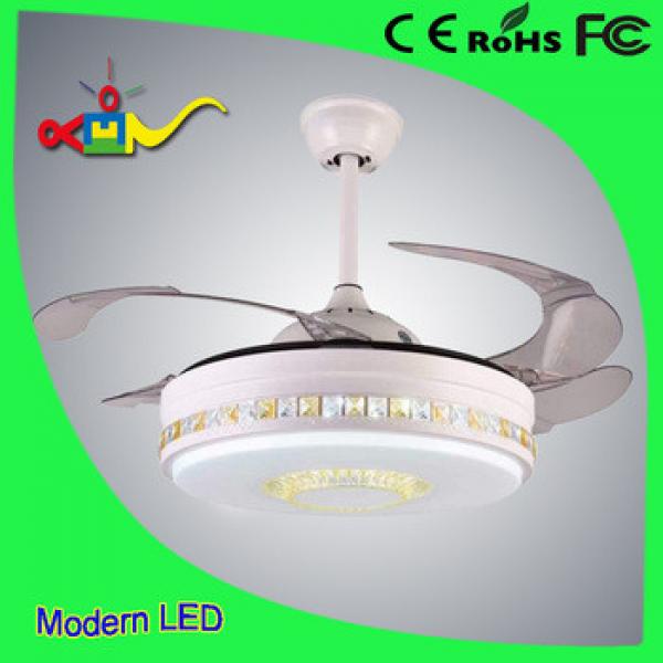 Europe style 42 inch CCT and speed adjustable remote controledl modern ceiling fan with led light