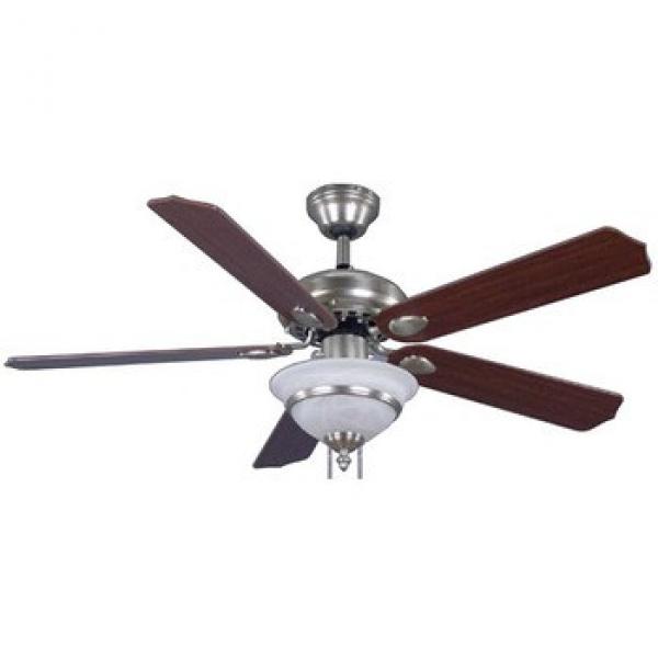 48inch 5 plywood blades nickle ceiling fan with single light