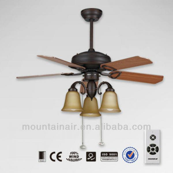Wood branded ceiling fan