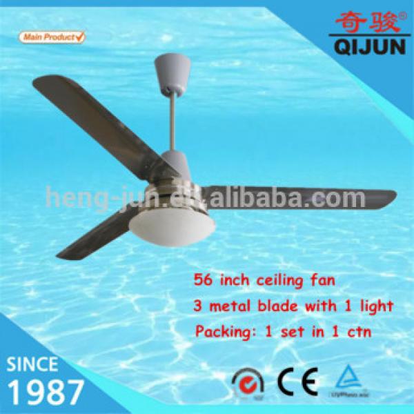 56 inch staninless steel blade material ceiling fan with light