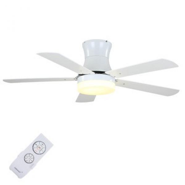 Factory wholesale price high quality 5 blade white ceiling fans with light