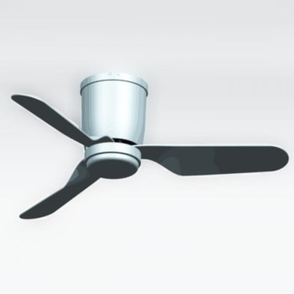 China high quality newest ceiling fan with led light modern metal white