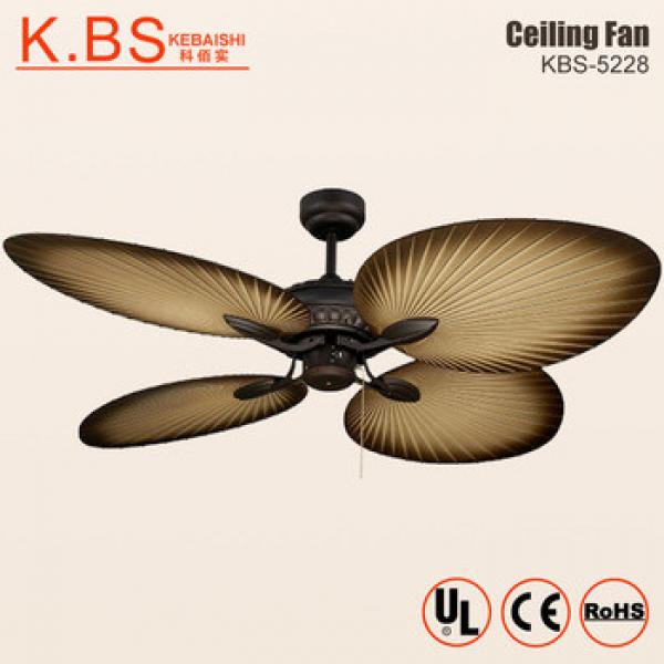 European Style ABS Blade Speed Control Switch Electric Ceiling Fan With Or Without Light